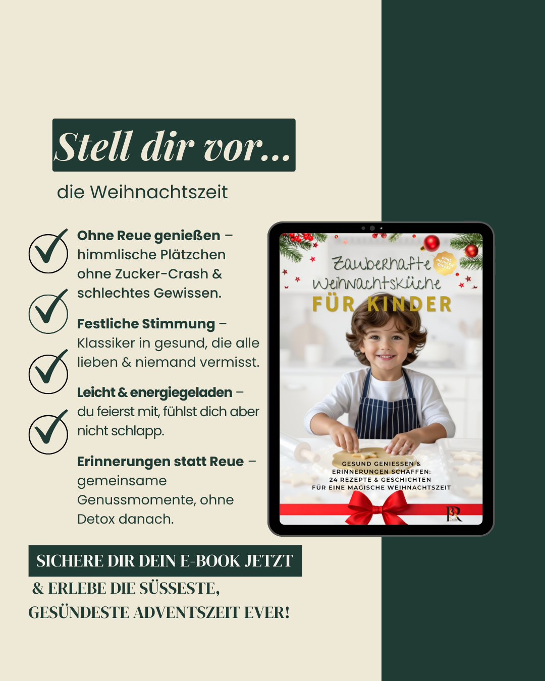 Zauberhafte Weihnachtsküche für Kinder - 24 gesunde Rezepte